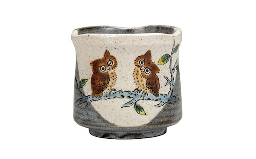 九谷焼 大湯呑 ふくろう a03 