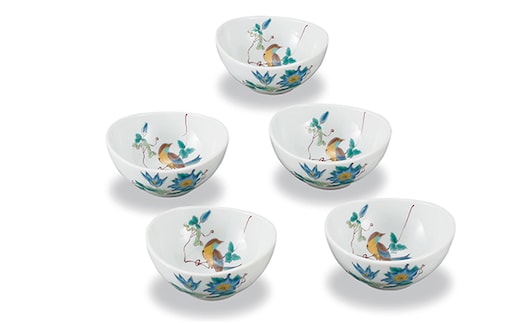 4号小鉢揃 花鳥 民芸品 工芸品 雑貨 食器 鉢皿 キッチン雑貨 キッチン用品 
