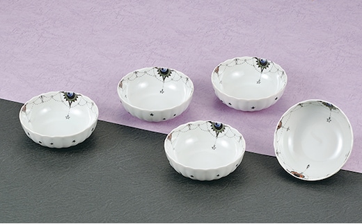 4.5号 小鉢揃 月と太陽 民芸品 工芸品 雑貨 食器 鉢皿 キッチン雑貨 キッチン用品 