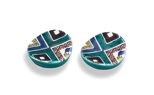 ペア箸置 石畳 民芸品 工芸品 雑貨 小物 小鉢 キッチン雑貨 キッチン用品 