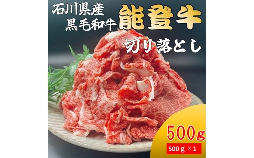 能登牛 切り落とし 500g(500g×1パック) 国産 石川県 黒毛和牛 牛肉 牛丼 肉じゃが カレー 牛肉料理