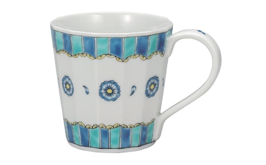 九谷焼 マグカップ・はないろ（ブルー）