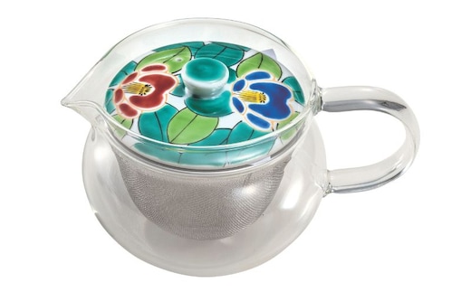 九谷焼 九谷和ポットNAGOMI POT・色絵椿