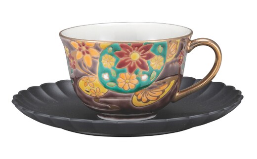 九谷焼 カップ＆ソーサー・海亀