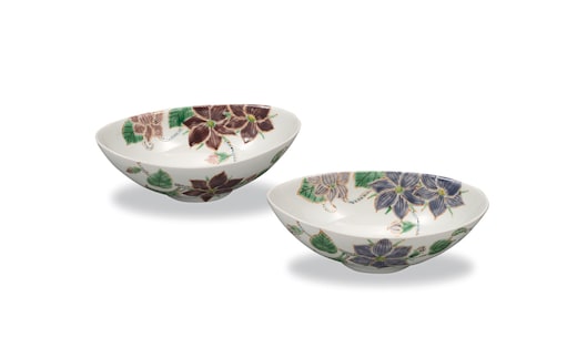 ペア6.5号鉢 鉄仙 佐藤剛志作