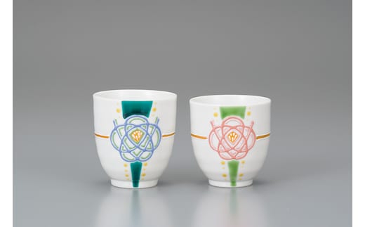 組湯呑 水引梅 相川志保作