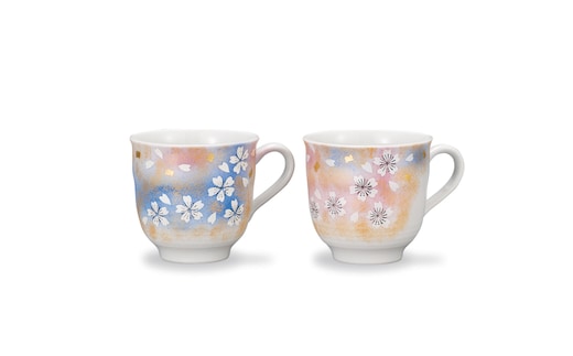 ペアマグカップ 花の舞