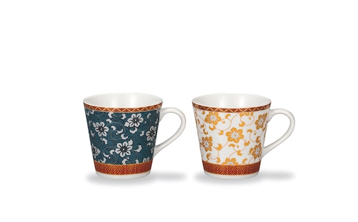 ペアマグカップ 鉄仙紋