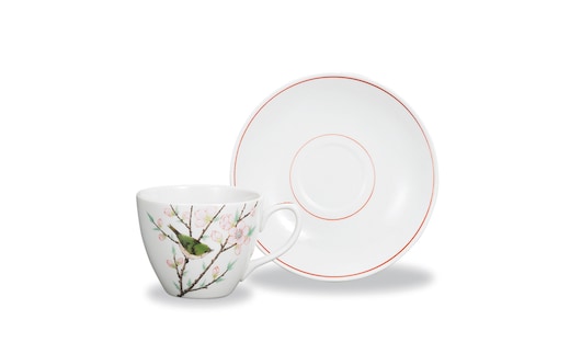 カップ＆ソーサー 春 中村陶志人作