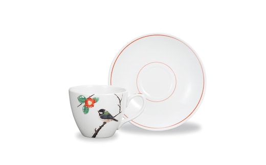 カップ＆ソーサー 冬 中村陶志人作