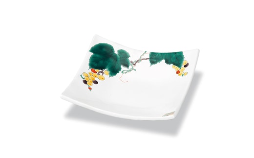 角皿 ぶどう 晄窯