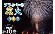 プライベート 花火 2号玉×50発&3号玉×15発&4号玉×10発 計75発【打上場所は宝達志水町内限定】/ 能登煙火 / 石川県 宝達志水町