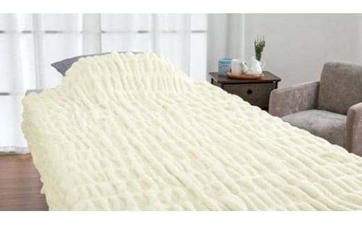 寝具 ブランケット Aurora ホイップコットンケット カラー:ナチュラル [流羽布 石川県 中能登町 27ae0007] ブランケット 大判 シングル ふわふわ フワフワ 無地 シンプル 中能登産
