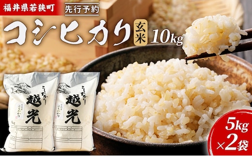 【3月お届け】令和8年産 若狭町コシヒカリ玄米10kg 米 お米 こしひかり 福井県
