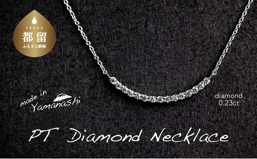 ダイヤモンドネックレス 0.23ct（PR_MN-126）【リズプラス】｜ ダイヤ ダイヤモンド プラチナ ネックレス ペンダント ジュエリー アクセサリー ギフト プレゼント 鑑別書付 保証書付