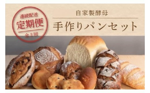 【2ヶ月連続】自家製酵母パン（1回目14個＋2回目11個）【パン工房 稔】｜天然酵母 食パン パン 菓子パン 詰合せ 詰め合わせ セット ギフト 無添加