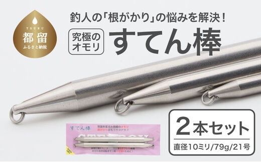 【釣り具】すてん棒 Φ１０（直径１０ミリ） ７９g ２１号 ２本セット