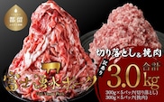 【ふるさと納税】幻の銘柄豚 富士湧水ポーク 切り落としと挽肉のガッツリ盛りセット 3.0kg ｜訳あり 豚肉 豚 肉 送料無料 不揃い 規格外 国産 増量 詰め合わせ 小分け ひき肉 真空 パック