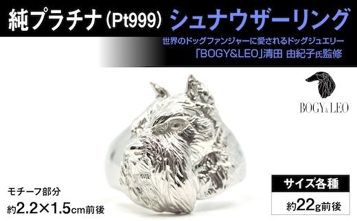 純プラチナ製(Pt999) 『シュナウザー』リング ALPER017