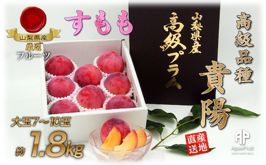 ＜2026年発送先行予約＞ 南アルプス市産 『貴陽』 特選大玉約1.8kg（7～10玉）