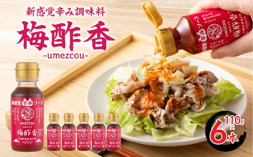 新感覚辛み調味料「梅酢香umezcou」110g×6本セット ALPCG004