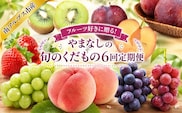【通年受付予約】フルーツ好きに贈る！やまなしの旬のくだもの6回定期便 ALPAJ074