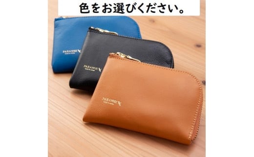 Ｌ字ファスナーミニウォレット（小）キャメル 073N-001-CAMEL