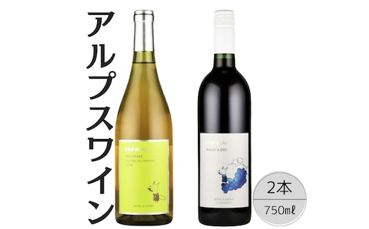 アルプスワイン デラウェア・ベーリーＡドライ2本セット 167-078