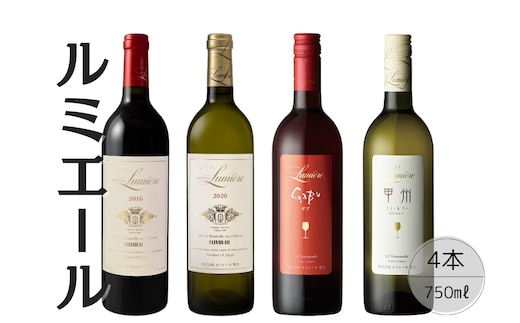 ルミエール おすすめ赤白ワイン4本セット⑤ 167-138