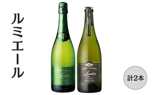 ルミエール オランジェ・デラウェア スパークリングワイン2本セット 167-154