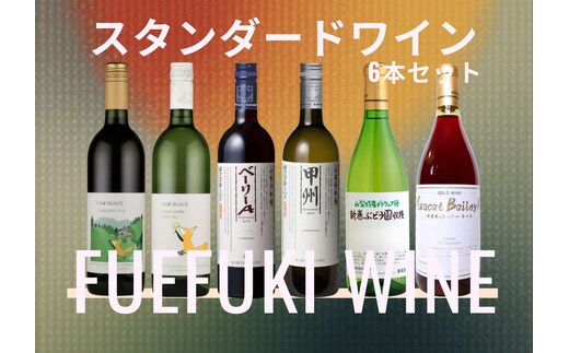 笛吹市 スタンダードワイン6本セット(1) 167-186