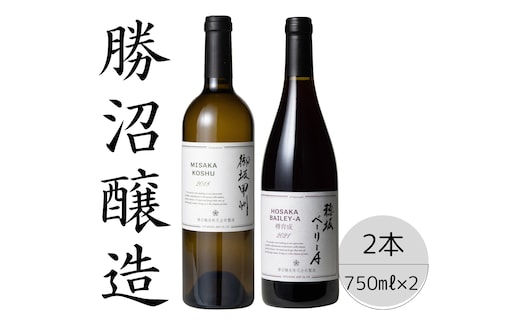 勝沼醸造 御坂甲州・穂坂ベーリーA2本セット 167-038