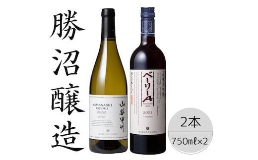 勝沼醸造 山梨甲州樽発酵・ベーリーAヴィンテージ2本セット 167-046