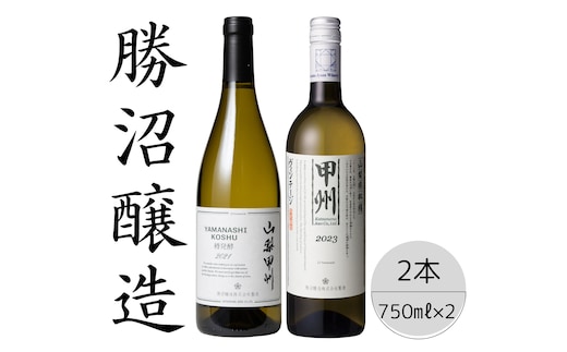 勝沼醸造 山梨甲州樽発酵・甲州ヴィンテージ2本セット 167-047