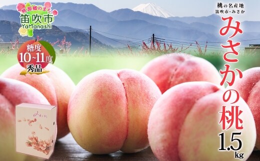 【2026年発送★先行予約】桃 秀品 1.5kg 糖度10％以上※クール便配送 177-004