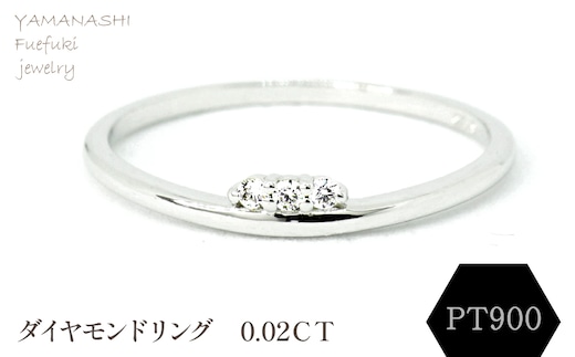 PT900 ダイヤモンドリング 0.02CT RADR-6526DI-P 188-119