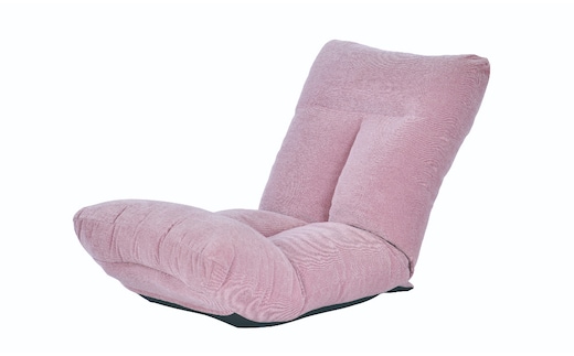 ロングシートの足上げ座椅子・リヨン（ピンク）[5839-9428] [58399428]