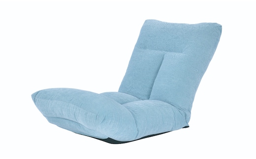 ロングシートの足上げ座椅子・リヨン（ライトブルー）[5839-9429] [58399429]
