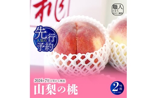 先行予約】2024年7月上旬から発送 山梨の桃 5～6玉 2kg箱 おさだ農園