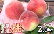2026年発送 朝採れ！厳選！山梨県産 桃2Kｇ 5～8玉 SWCM001-2kg