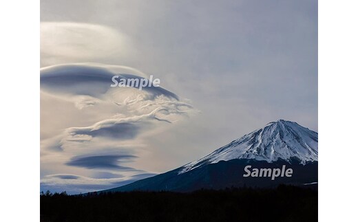 富士山フォトパネル（吊るし雲冬） NSF002