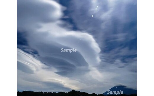 富士山フォトパネル（吊るし雲夏） NSF006