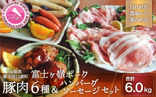 【豚肉6種＆ハンバーグ・ソーセージセット】合計6kg FAB021