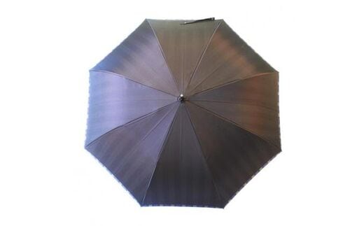 槙田商店【紳士雨傘】長傘 Tie Plain×Stripe 茶 FAA5006