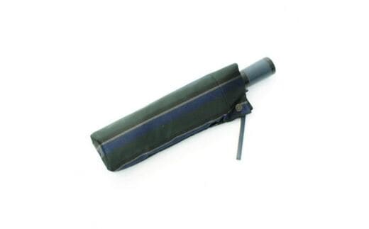 槙田商店【紳士折りたたみ傘 】Tie Stripe×Plain ダークグリーン FAA5015