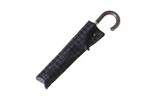 槙田商店【紳士晴雨兼用】折りたたみ傘 monotone 千鳥チェック FAA5022