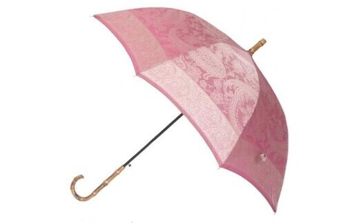 槙田商店【晴雨兼用】長傘 kirie ペイズリー:ピオニーピンク FAA5042