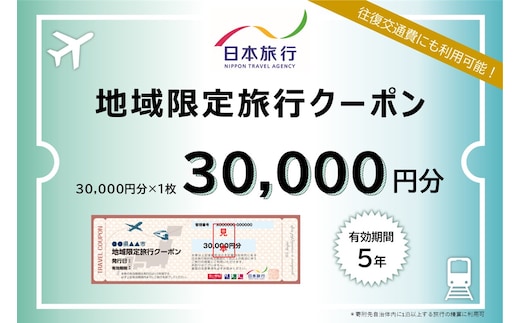 山梨県富士河口湖町 日本旅行 地域限定旅行クーポン30,000円分 FBN005