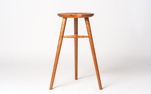 木工yamagen Crescent stool［cherry］