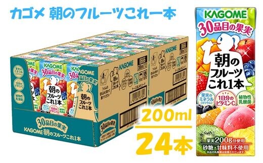 カゴメ 朝のフルーツこれ一本（24本入）【果実ミックス飲料】